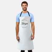 Moderne Retrotypografie Persoonlijke Beste Chef Schort (Gedragen)