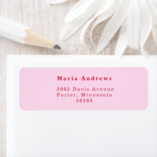 Moderne Return Address Label (Insitu)
