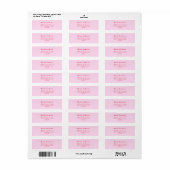 Moderne Return Address Label (Full Sheet)