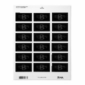 Moderne Return Address Label (Full Sheet)