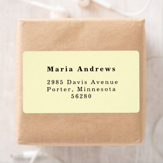 Moderne Return Address Label (Insitu)