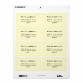 Moderne Return Address Label (Full Sheet)