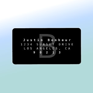 Moderne Return Address Label