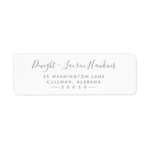 Moderne Return Address Label