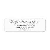 Moderne Return Address Label (Voorkant)