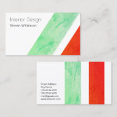 Moderne reuzenstreep diagonaal visitekaartje (Voorkant / Achterkant)