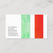 Moderne reuzenstreep diagonaal visitekaartje (Achterkant)