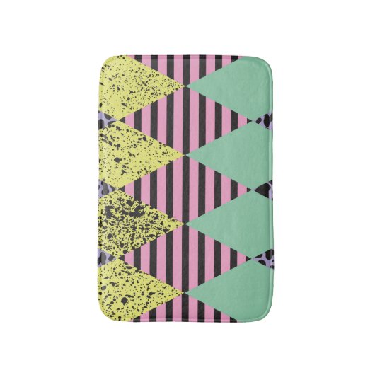 Moderne Rhombus: Abstracte naadloze stijl. Badmat (Voorkant Verticaal)