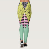 Moderne Rhombus: Abstracte naadloze stijl. Leggings (Achterkant)