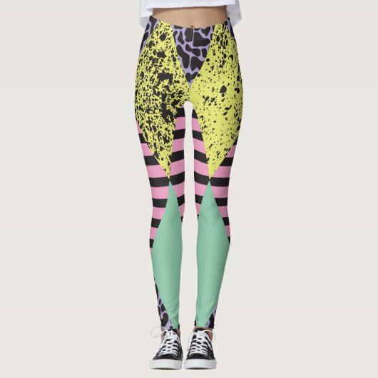 Moderne Rhombus: Abstracte naadloze stijl. Leggings (Voorkant)