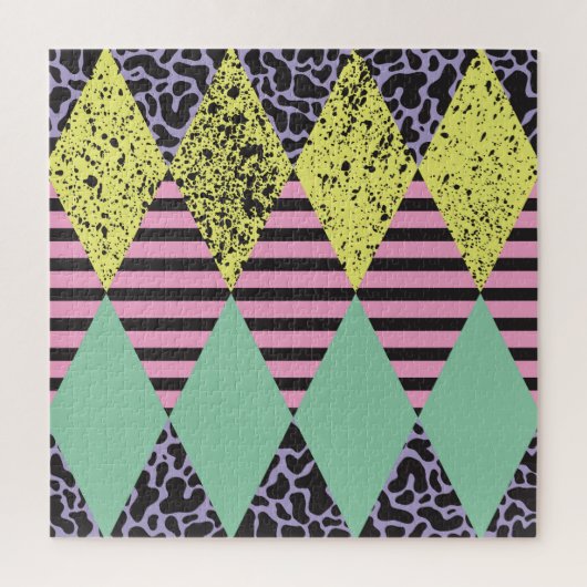 Moderne Rhombus: Abstracte naadloze stijl. Legpuzzel (Verticaal)