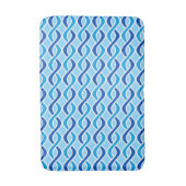 Moderne ribbons uit de middeleeuwen, kobalt & sky badmat (Voorkant Verticaal)