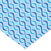 Moderne ribbons uit de middeleeuwen, kobalt & sky  korte tafelloper (Hoek)