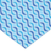 Moderne ribbons uit de middeleeuwen, kobalt & sky tafelkleed (Gekanteld)