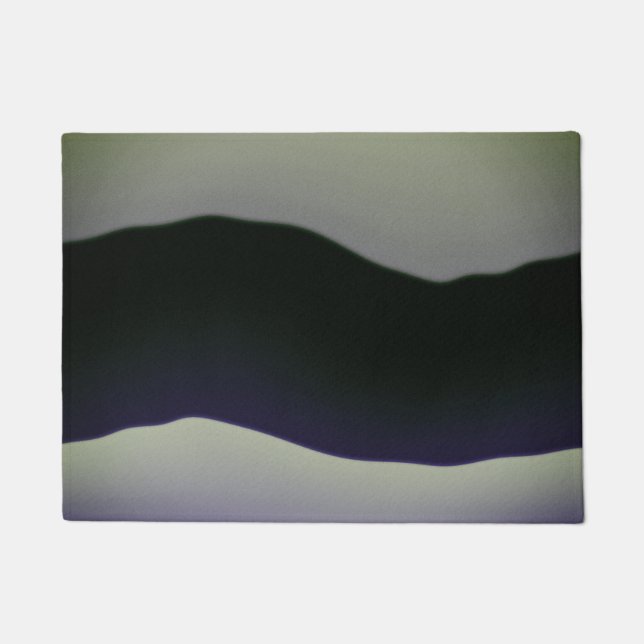 Moderne, rijke, diepe grijze patroonkoel deurmat (Voorkant)