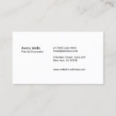 Moderne River Sun Horizon Professional Logo Visitekaartje (Achterkant)