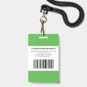 Moderne RN-verpleegkundige Badge (Achterkant met lanyard)