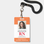 Moderne RN-verpleegkundige Badge (Voorzijde met lanyard)