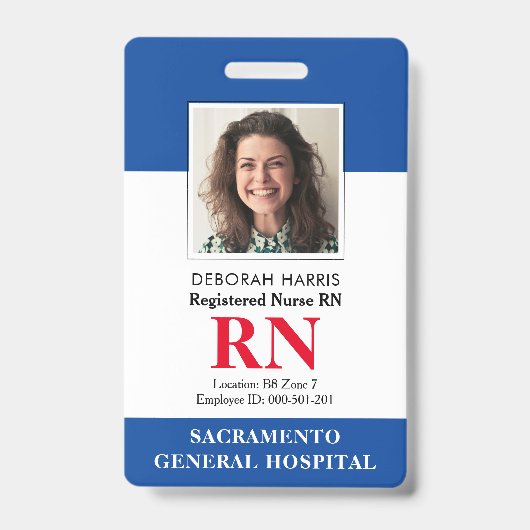 Moderne RN-verpleegster Badge (Voorzijde)