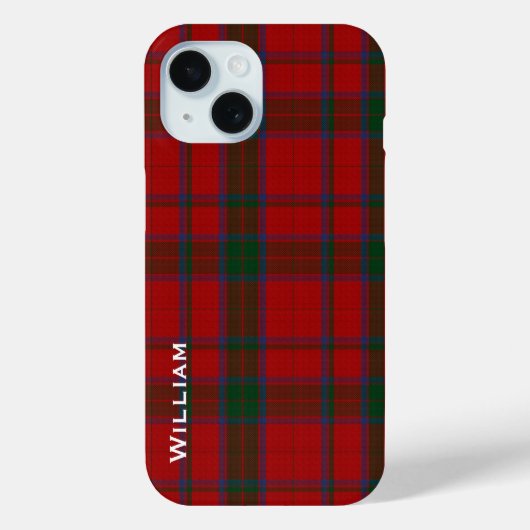 Moderne Robertson familie Tartan Plaid Case-Mate iPhone Case (Achterkant)