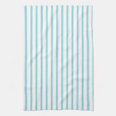 Moderne Robin Egg Blue Stripe keukenhanddoek (Verticaal)