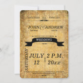 Moderne, Robuuste, Elegant Wedding Uitnodiging (Voorkant)