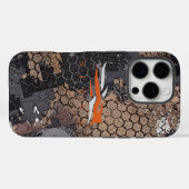 Moderne Robuuste Jacht Camo Geometrisch Patroon va Case-Mate iPhone Case (Achterkant (horizontaal))