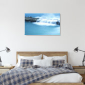 Moderne Rock Ocean Stretched Canvas Print (Insitu (Slaapkamer))