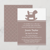 Moderne Rocking Horse Baby Shower-uitvindingen Kaart (Voorkant / Achterkant)