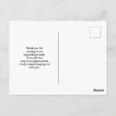 Moderne rode abstract met bierpullen bedankt briefkaart (Achterkant)