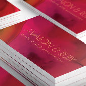 Moderne rode Abstracte kunst professional Visitekaartje