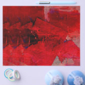 Moderne rode Abstracte schilderij kunst flyer (Enkel)