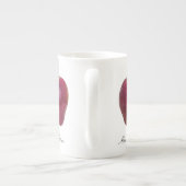 Moderne rode appels leraar Dank u Porselein Kop (Achterkant)