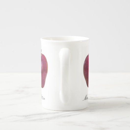 Moderne rode appels leraar Dank u Porselein Kop (Achterkant)