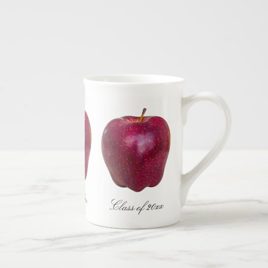 Moderne rode appels leraar Dank u Porselein Kop (Rechts)