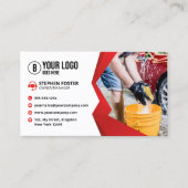 Moderne Rode Auto Wassen Auto Detailing Auto Care Visitekaartje (Voorkant)