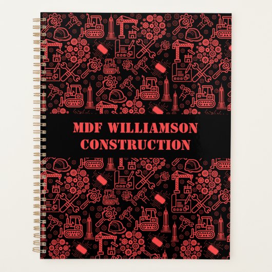 moderne rode baksteen Architectonische Blauwdruk E Planner (Voorkant)