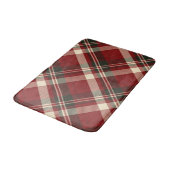 Moderne Rode Beige Kerstpatroon Badmat (Gekanteld)
