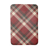 Moderne Rode Beige Kerstpatroon Badmat (Voorkant Verticaal)