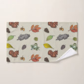 Moderne rode bes vogel | Handdoek (Handdoek)