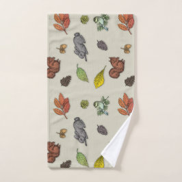 Moderne rode bes vogel | Handdoek
