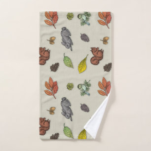 Moderne rode bes vogel Handdoek