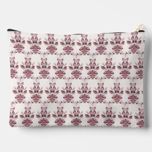 Moderne rode bladeren accessoire zakje etui (Achterkant)