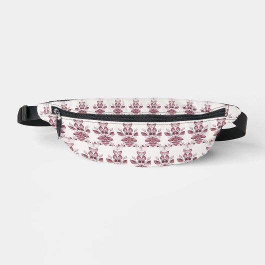 Moderne rode bladeren Fanny Pack Heuptasje (Voorkant)