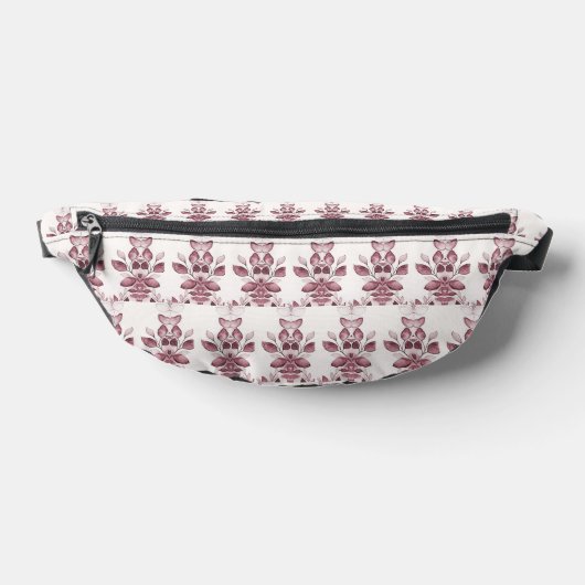 Moderne rode bladeren Fanny Pack Heuptasje (Liggend)