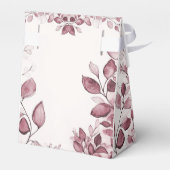 Moderne rode bladeren gunst box bedankdoosjes (Achterkant)