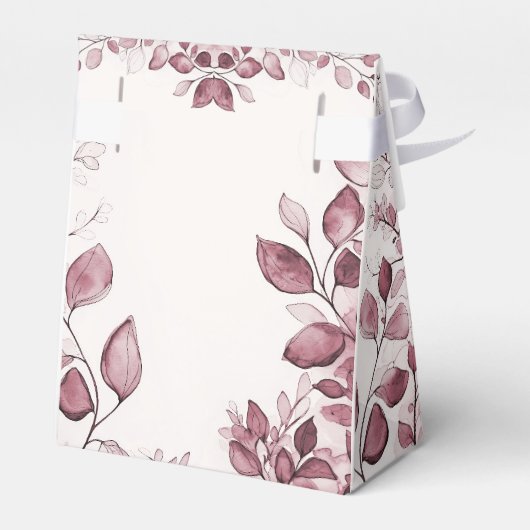 Moderne rode bladeren gunst box bedankdoosjes (Achterkant)