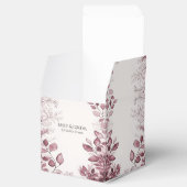 Moderne rode bladeren gunst box bedankdoosjes (Geopend)