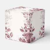 Moderne rode bladeren gunst box bedankdoosjes (Achterkant)