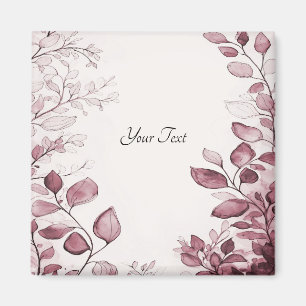 Moderne rode bladeren magneet